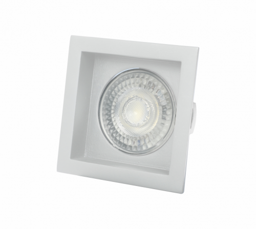 SPOT LED MR16 QUADRADO FOCO RECUADO 5W 3000K BRANCO AUTOVOLT