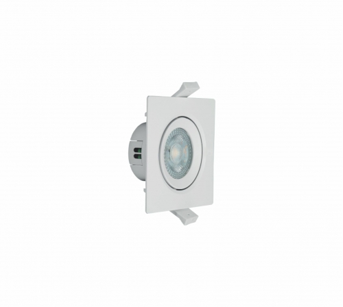 SPOT LED quadrado 4W 3000K PBT BRANCO AUTOVOLT