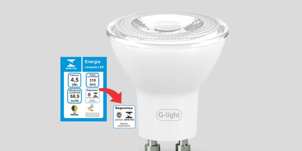 Inmetro garante o funcionamento adequado das lâmpadas de LED.