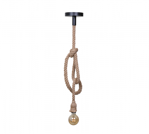 PENDENTE MARINA ROPE 180 MARROM 1XE27