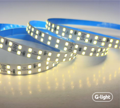 FITA ECO SMD LED 2835 10MM 50M 16W/M 240LED/M IP20 IRC80 C/ PLUG 4000K 220V 