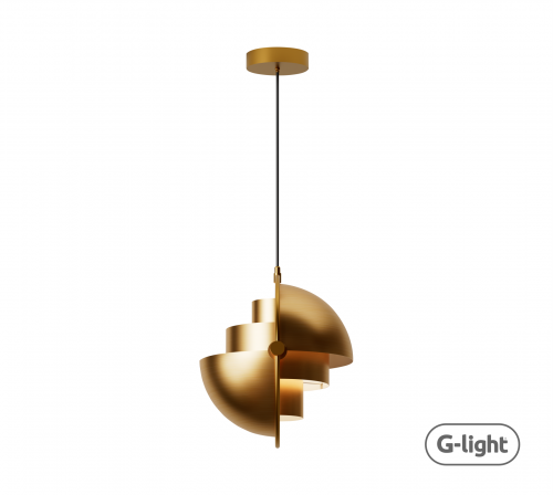PENDENTE FASE DOURADO 340 1XE27