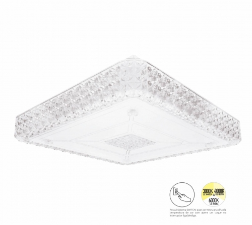 Plafon Berlin LED 400x400mm 32W 3000/4000/6000K AUTOVOLT