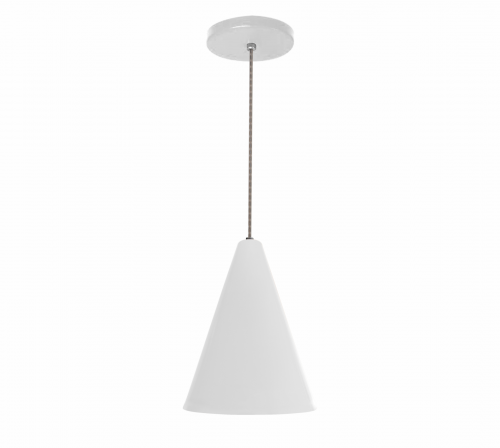 PENDENTE ENOC 187X220MM 1XE27 ALUMINIO BRANCO