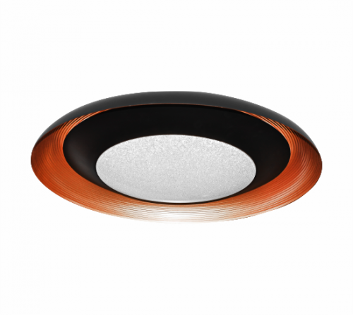 PLAFON CONSTELATTIO LED 765X145 37W 3000/4000/6000 PRETO+DOURADO AUTOVOLT