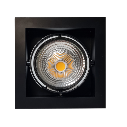 SPOT COB LED QUADRADO 42W 42 3000K IRC90 PT/PT AUTOVOLT