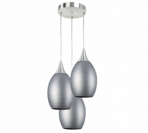 Pendente Drop Cinza 3xE27