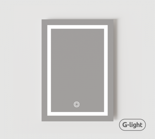 ESPELHO RETANGULAR 50X70cm C/ LED 3000/4000/6500K AUTOVOLT