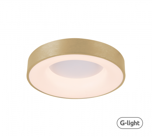 PLAFON ATENA RECUO LED 23W DOURADO 3000/4000/6000K AUTOVOLT