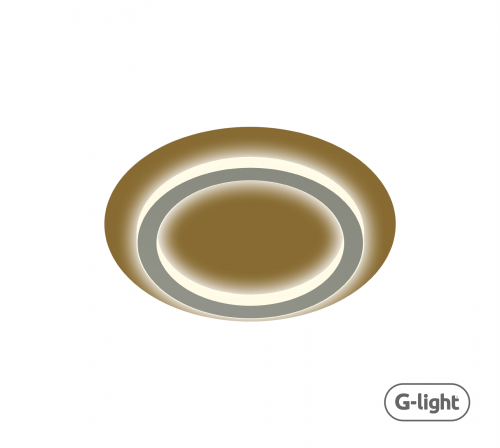 PLAFON ORIS 220 LED DOURADO 16W 3000K AUTOVOLT