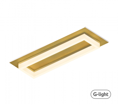 PLAFON EROS LED DOURADO 24W 3000/6000/4000K AUTOVOLT