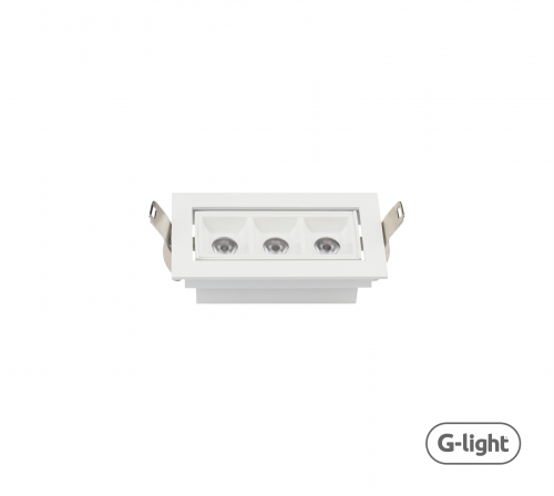 DOWNLIGHT LINEAR LED 6W 4000K DIRECIONAVEL FULL SPECTRUM EMBUTIR BRANCO AUTOVOLT