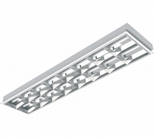 Luminária de Alto Rendimento T8 2x32/36/40W de embutir
