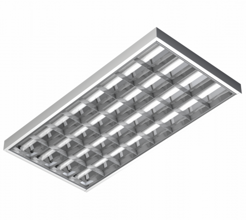 Luminária de Alto Rendimento T8 4x32/36/40W de sobrepor