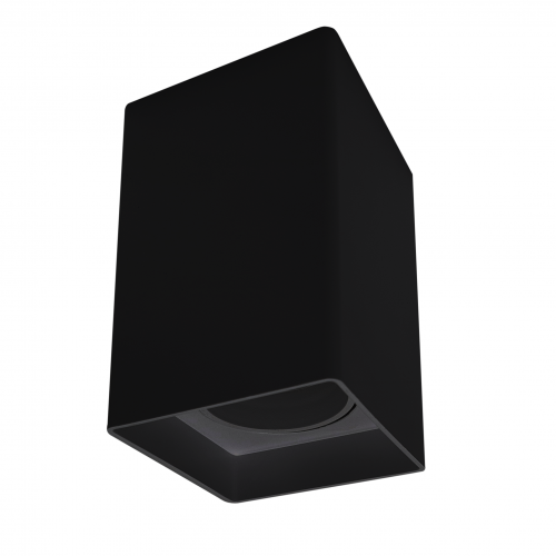 SPOT MR16 QUADRADO SOBREPOR PC PRETO