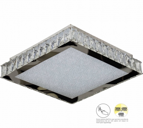 PLAFON REQUINTE 400 LED 21W 3000/4000/6000K AUTOVOLT