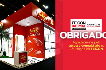 G-light marca presença na Feicon Batimat.