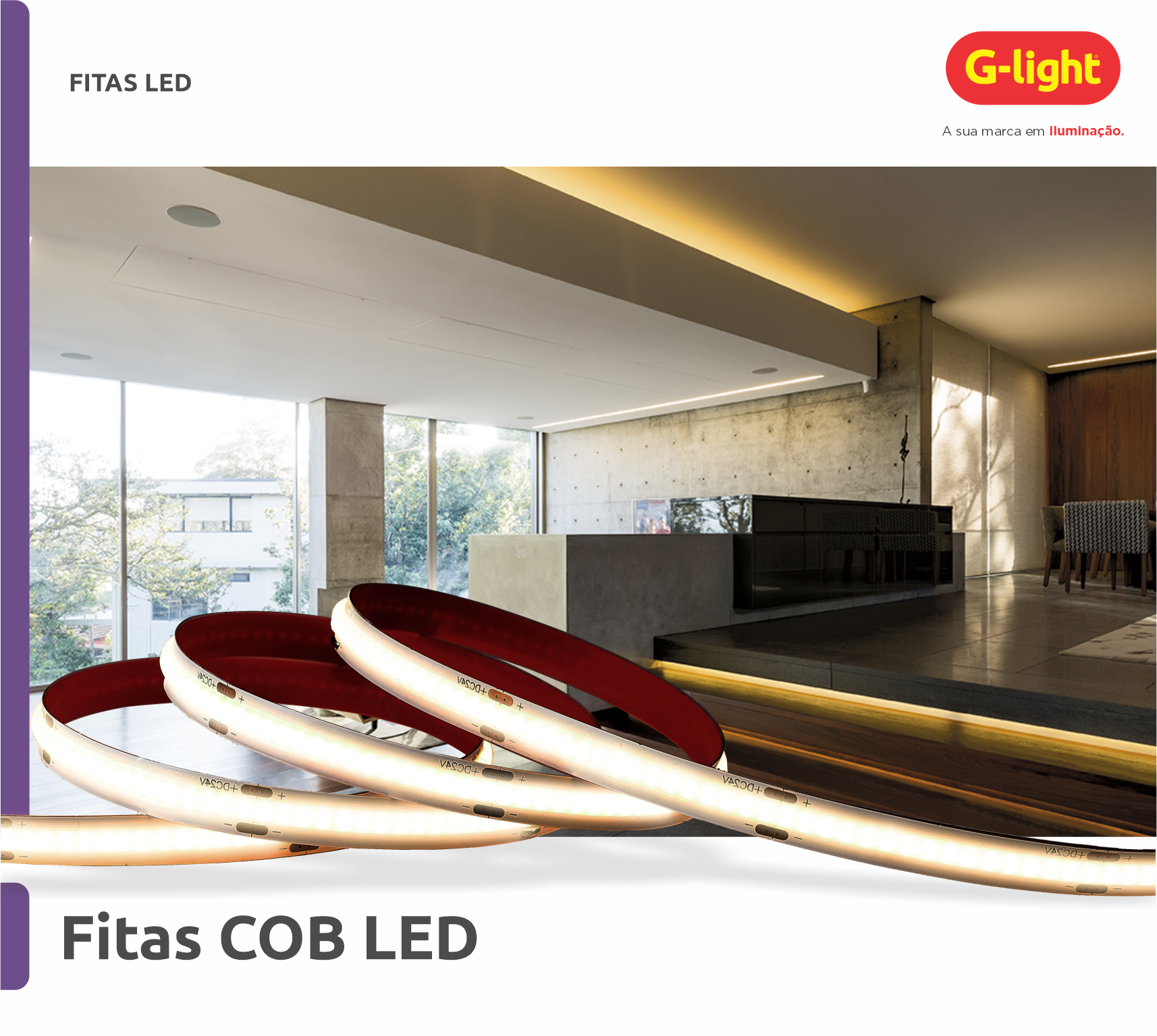 Fitas COB LED