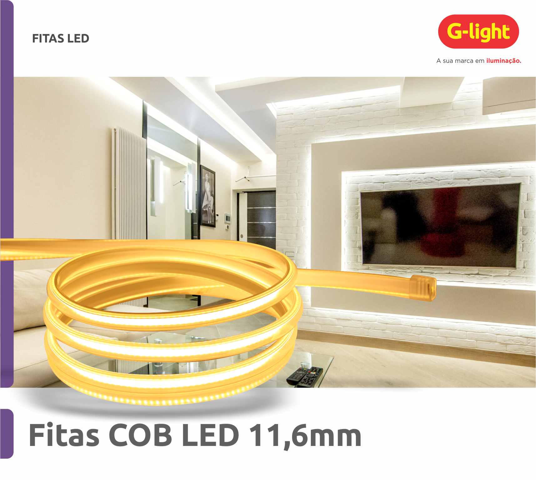 Fitas COB LED 11,6mm