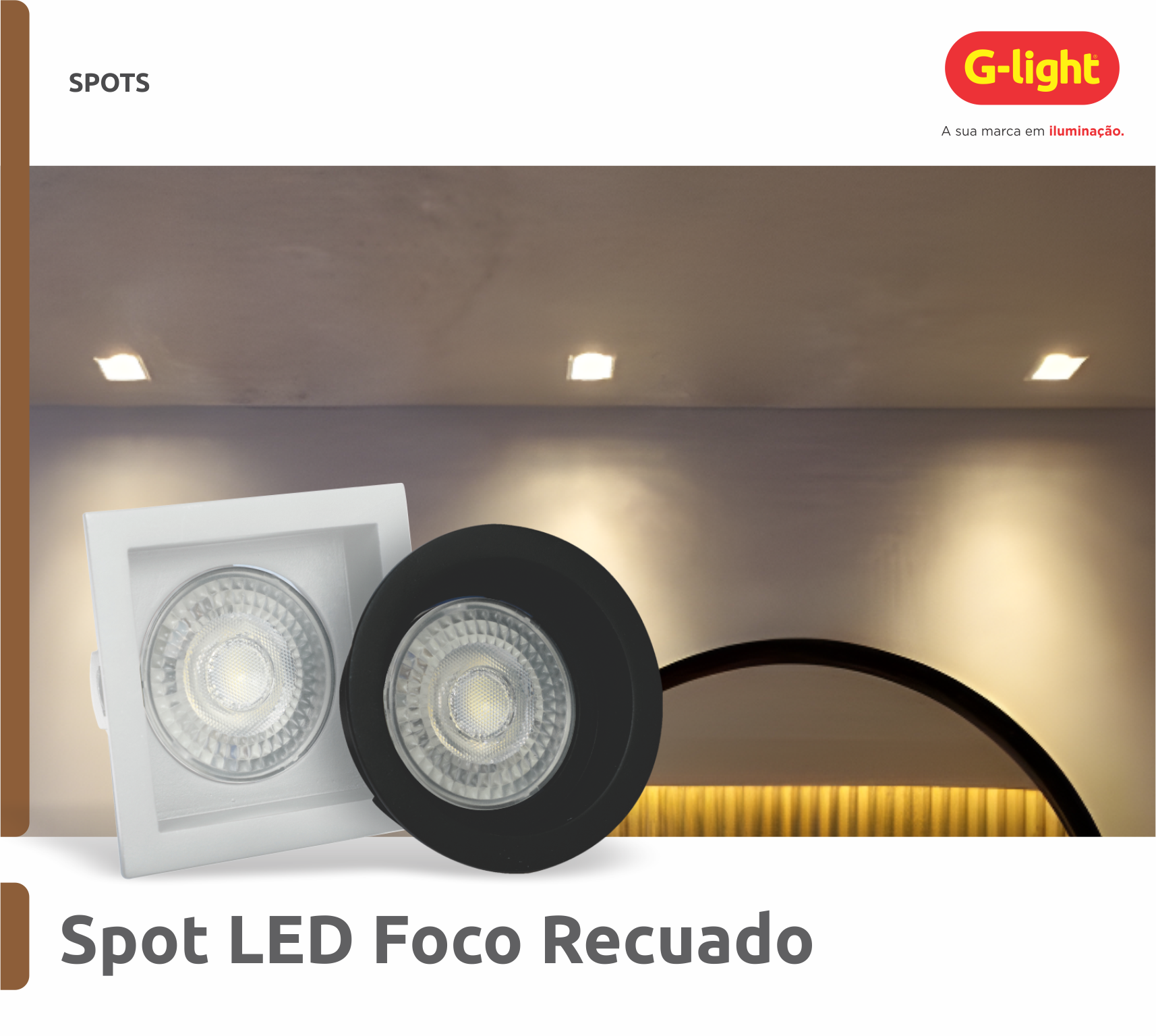 Spot LED Foco Recuado