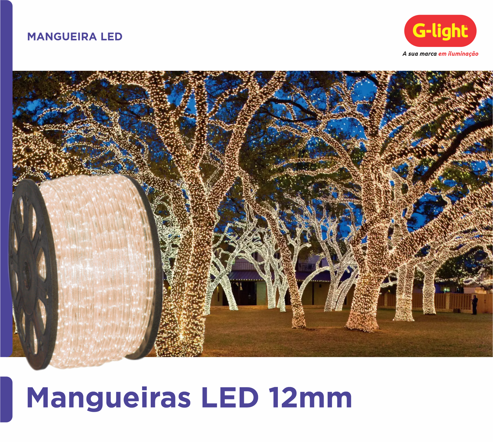 Mangueira LED 12mm