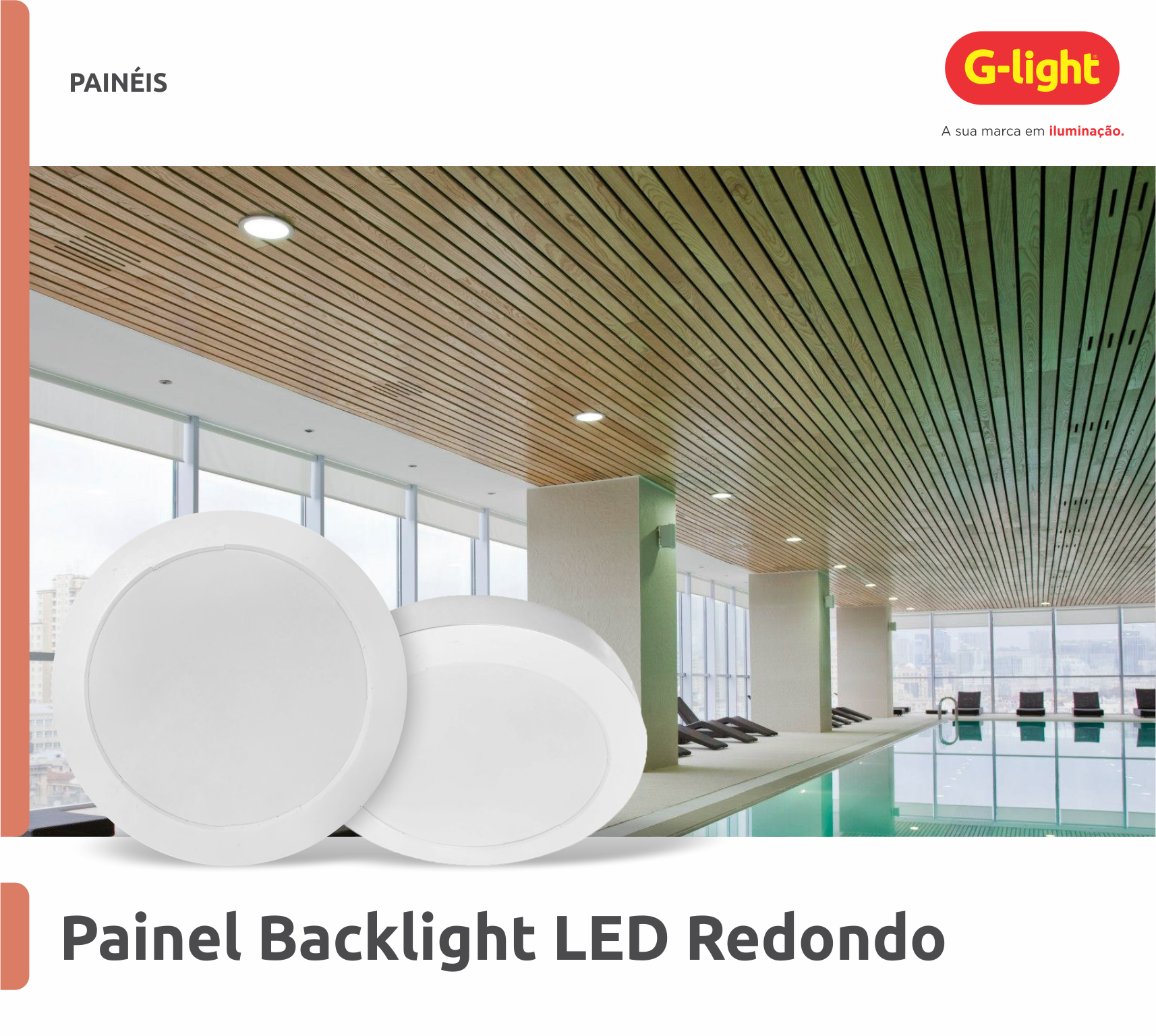 Painel Backlight LED Redondo