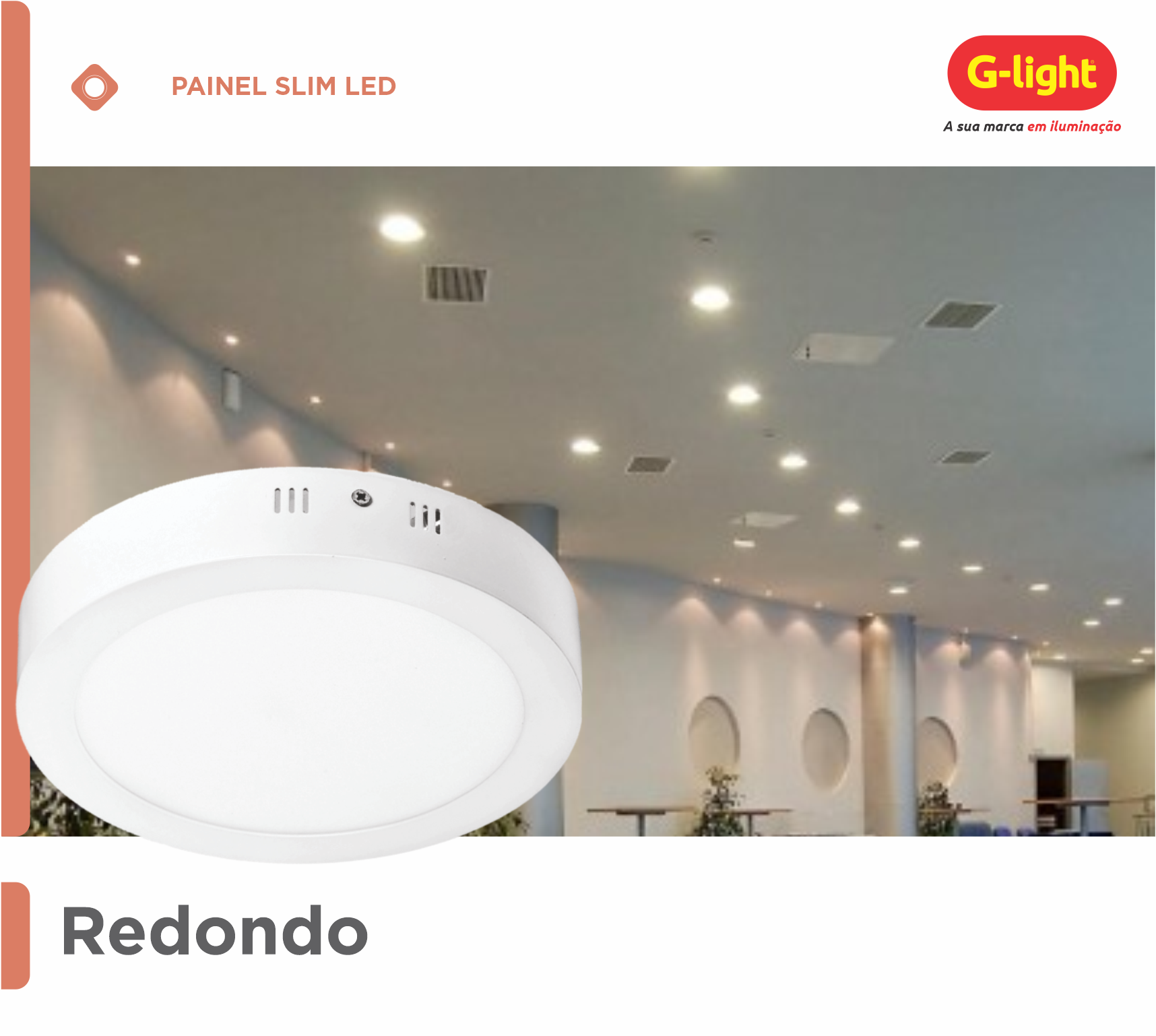 Painel LED Redondo