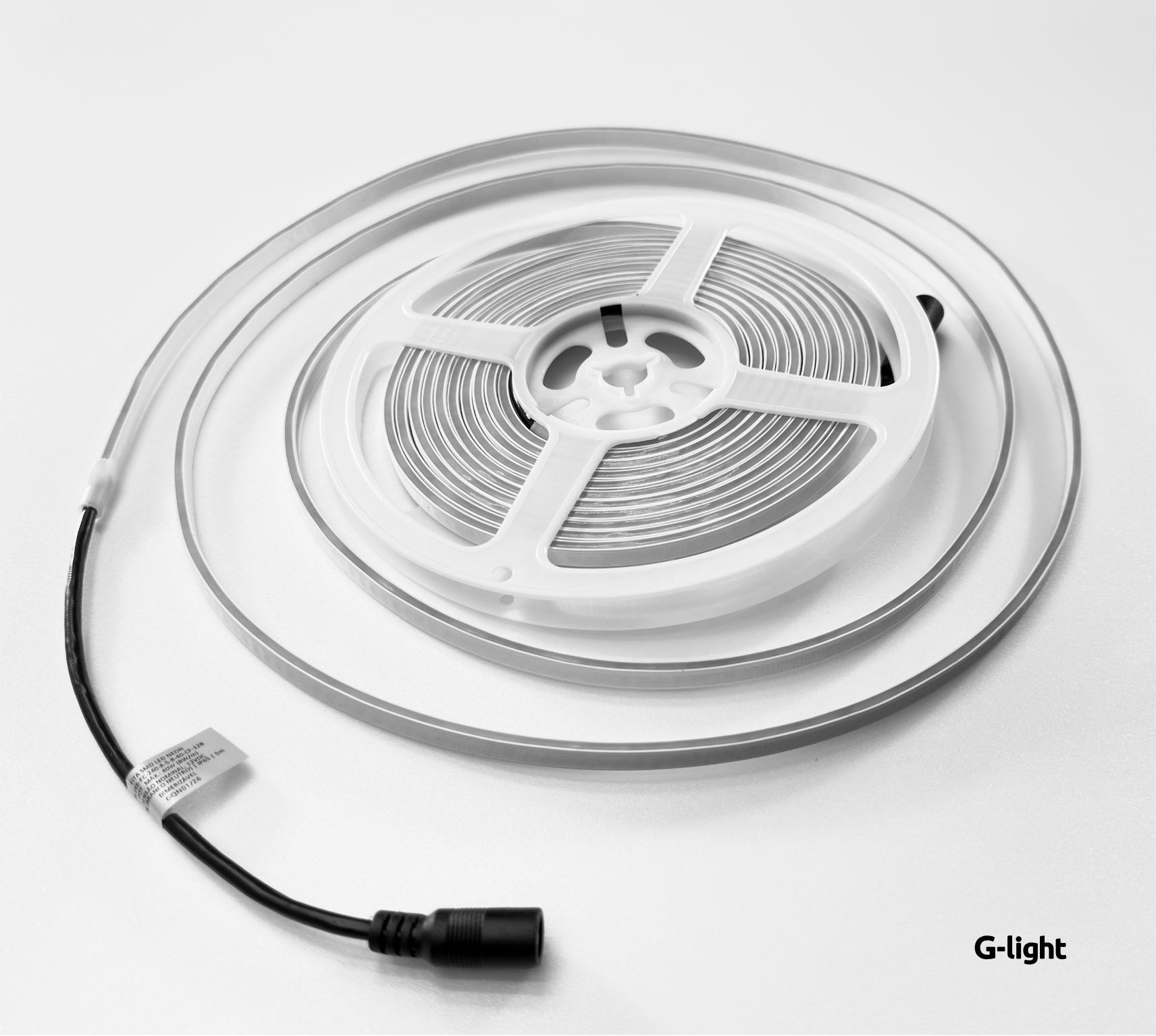FITA FREE CUT SMD LED NEON 3X6MM 5M 240LED/M 8W/M IP65 IRC97 4000K 12V C/ FONTE AUT. ACESSORIOS -BL