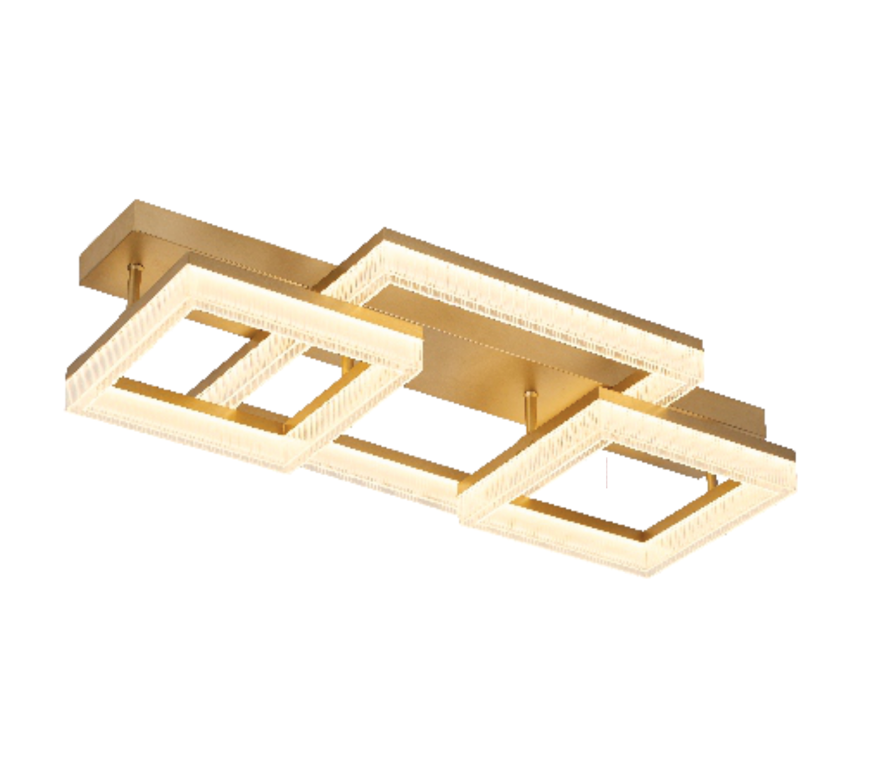 PLAFON EDERA LED 36W 3000/6000/4000K DOURADA AUTOVOLT