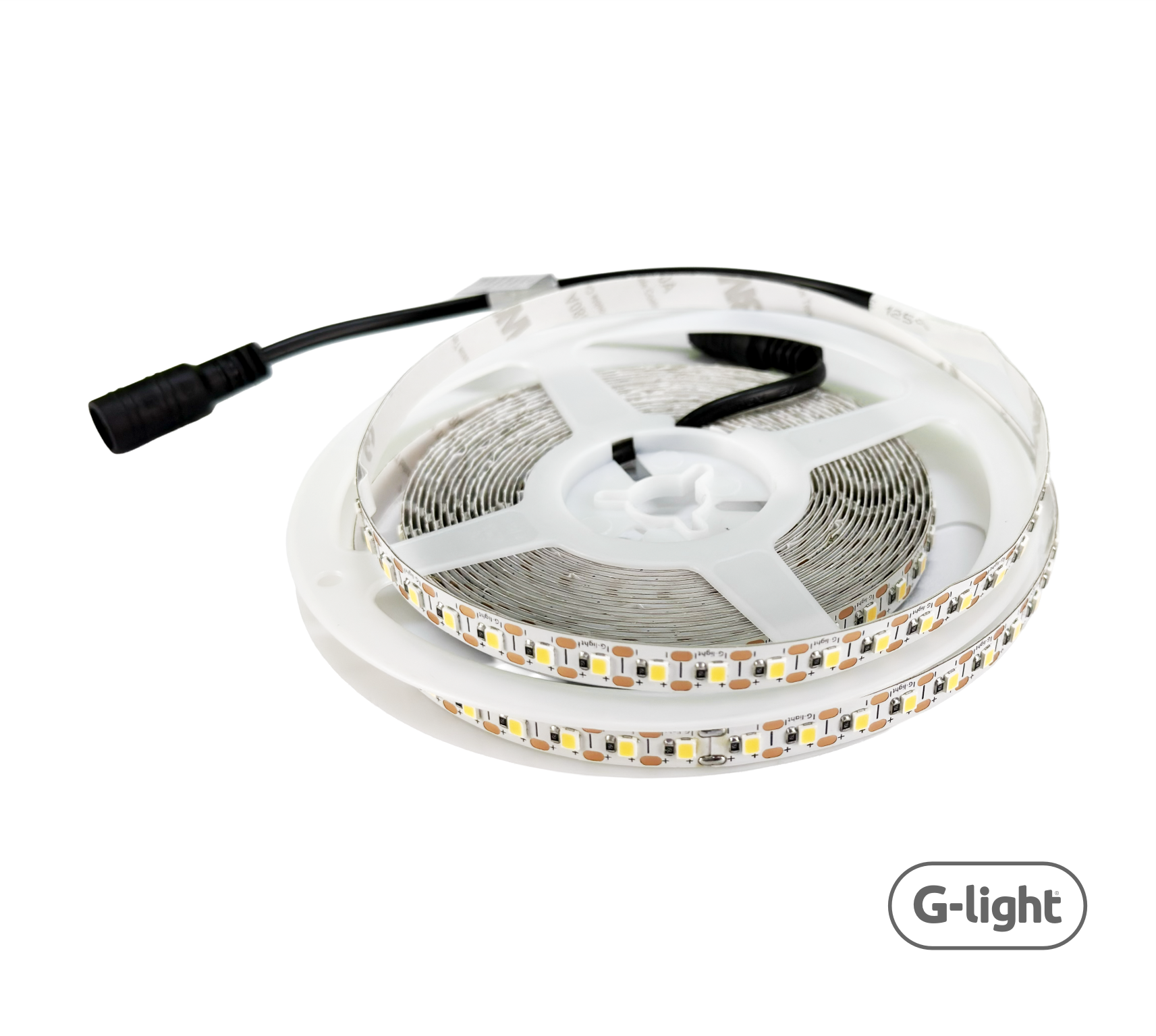 FITA FREE CUT SMD LED 8MM 5M 120LED/M 8W/M IP20 IRC97 6500K 12V C/ FONTE AUTOVOLT E ACESSORIOS - CX