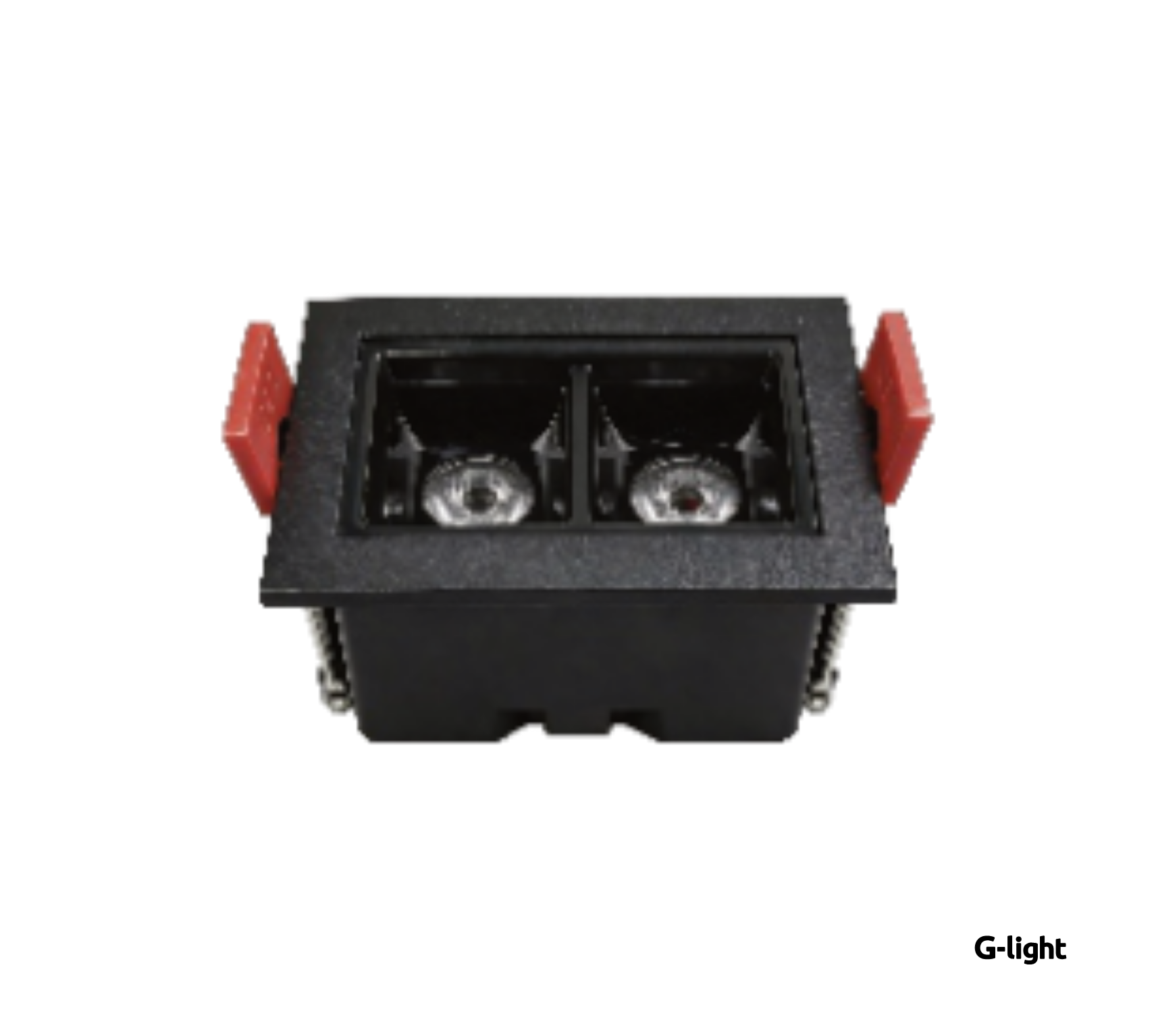 DOWNLIGHT RETANGULAR LED 4W 3000K FULL SPECTRUM EMBUTIR PRETO AUTOVOLT