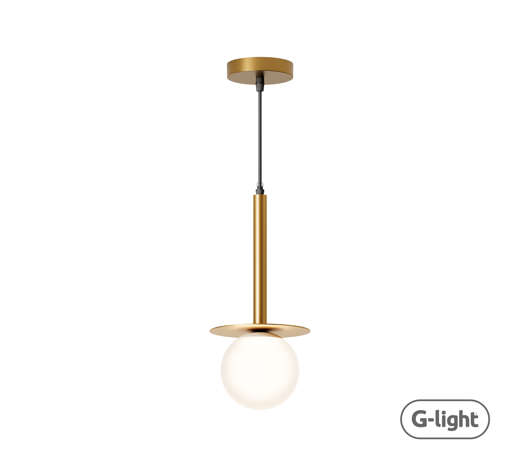 PENDENTE IRIS DOURADO 1XE27
