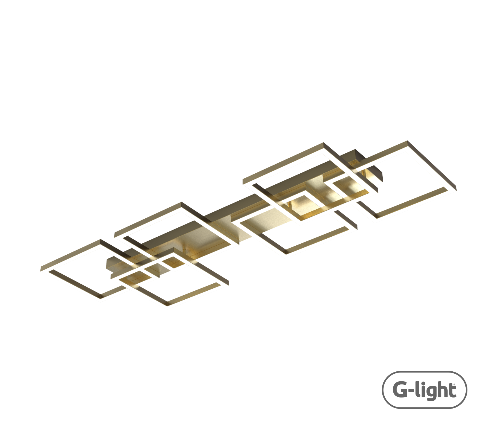 PLAFON SELENE LED DOURADO 36W 3000/6000/4000K AUTOVOLT